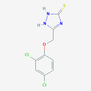 molecular formula C9H7Cl2N3OS B176599 5-((2,4-Dichlorophenoxy)methyl)-4H-1,2,4-triazole-3-thiol CAS No. 130087-63-7
