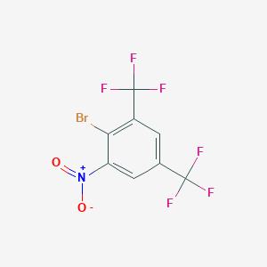 molecular formula C8H2BrF6NO2 B176610 6-Nitro-2,4-bis(trifluoromethyl) bromobenzene CAS No. 133307-04-7