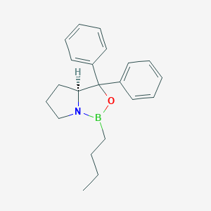 molecular formula C21H26BNO B176613 1H,3H-Pyrrolo[1,2-C][1,3,2]oxazaborole, 1-butyltetrahydro-3,3-diphenyl-, (S)- CAS No. 129145-37-5