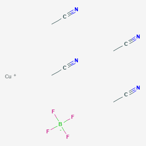 molecular formula C8H12BCuF4N4 B176630 Tetrakis(acetonitrile)copper(I) tetrafluoroborate CAS No. 15418-29-8