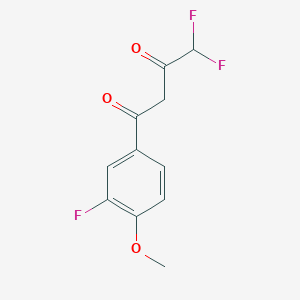 4,4-Difluoro-1-(3-fluoro-4-methoxyphenyl)butane-1,3-dione