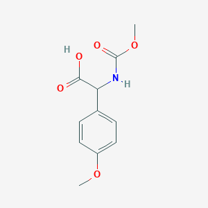 2-(methoxycarbonylamino)-2-(4-methoxyphenyl)acetic Acid
