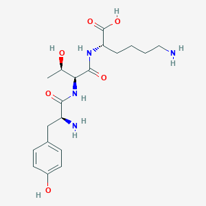 (2S)-6-amino-2-[[(2S,3R)-2-[[(2S)-2-amino-3-(4-hydroxyphenyl)propanoyl]amino]-3-hydroxybutanoyl]amino]hexanoic acid