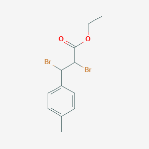 molecular formula C12H14Br2O2 B176717 Ethyl 2,3-dibromo-3-p-tolylpropanoate CAS No. 101458-36-0