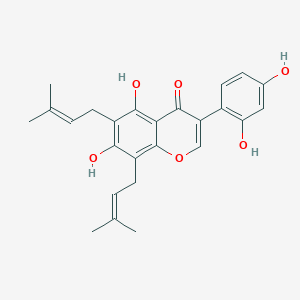 molecular formula C25H26O6 B176720 8-Prenylluteone 