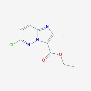 molecular formula C10H10ClN3O2 B176722 Ethyl 6-chloro-2-methylimidazo[1,2-b]pyridazine-3-carboxylate CAS No. 14714-18-2
