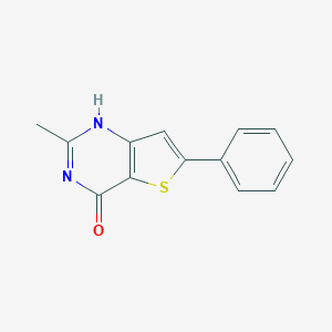 molecular formula C13H10N2OS B176742 2-Methyl-6-phenylthieno[3,2-d]pyrimidin-4-ol CAS No. 156424-47-4