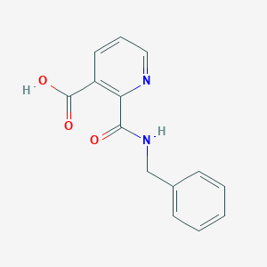 molecular formula C14H12N2O3 B176764 2-(benzylcarbamoyl)pyridine-3-carboxylic Acid CAS No. 100872-65-9