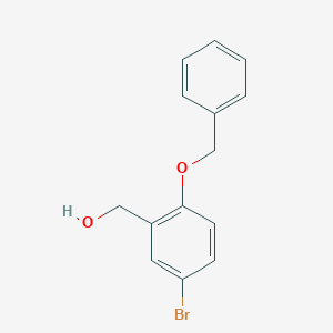 molecular formula C14H13BrO2 B176765 (2-(Benzyloxy)-5-bromophenyl)methanol CAS No. 177759-46-5