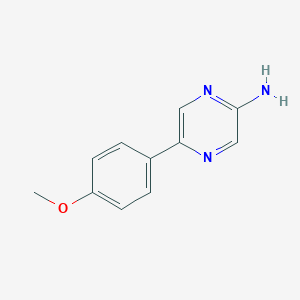 molecular formula C11H11N3O B176772 5-(4-Methoxyphenyl)pyrazin-2-amine CAS No. 119738-50-0