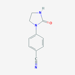 molecular formula C10H9N3O B176778 4-(2-Oxoimidazolidin-1-yl)benzonitrile CAS No. 144655-81-2