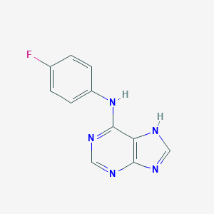 molecular formula C11H8FN5 B017678 7H-ADENINE, N-(p-FLUOROPHENYL)- CAS No. 73663-95-3