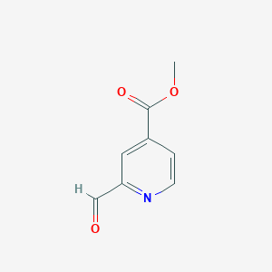 molecular formula C8H7NO3 B176787 Methyl 2-formylisonicotinate CAS No. 125104-34-9