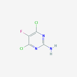 molecular formula C4H2Cl2FN3 B176790 4,6-Dichloro-5-fluoropyrimidin-2-amine CAS No. 15598-33-1