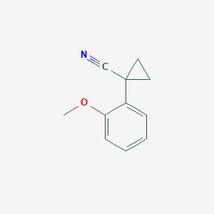 molecular formula C11H11NO B176810 1-(2-Methoxyphenyl)cyclopropanecarbonitrile CAS No. 74204-96-9