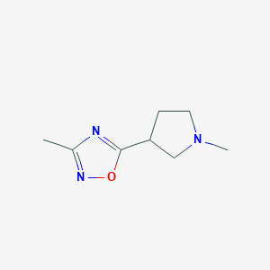 3-Methyl-5-(1-methylpyrrolidin-3-yl)-1,2,4-oxadiazole