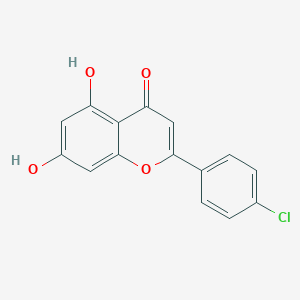 molecular formula C15H9ClO4 B176813 2-(4-Chlorophenyl)-5,7-dihydroxy-4H-chromen-4-one CAS No. 152969-69-2