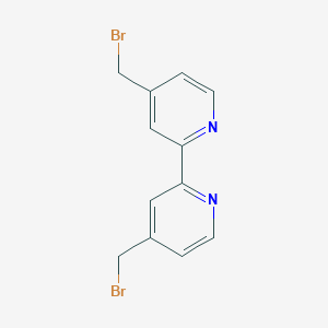 molecular formula C12H10Br2N2 B176824 4,4'-Bis(bromomethyl)-2,2'-bipyridine CAS No. 134457-15-1