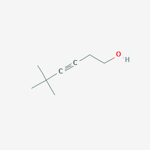 molecular formula C8H14O B176832 5,5-Dimethyl-3-hexyn-1-ol CAS No. 105418-43-7