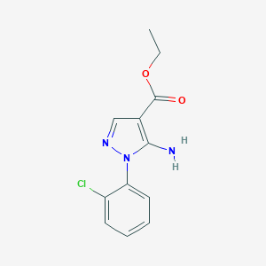 molecular formula C12H12ClN3O2 B176850 Ethyl 5-amino-1-(2-chlorophenyl)-1H-pyrazole-4-carboxylate CAS No. 14678-86-5