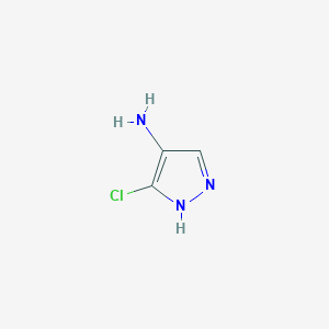 molecular formula C3H4ClN3 B176853 3-Chloro-1H-pyrazol-4-amine CAS No. 103286-54-0