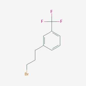 molecular formula C10H10BrF3 B176860 1-(3-Bromopropyl)-3-(trifluoromethyl)benzene CAS No. 129254-76-8