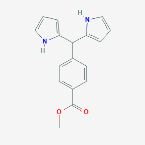 molecular formula C17H16N2O2 B176869 5-(4-Carboxymethylphenyl)dipyrromethane (under argon) CAS No. 167482-99-7
