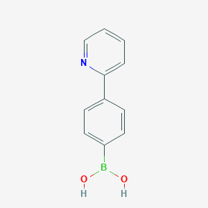 molecular formula C11H10BNO2 B176885 (4-(Pyridin-2-yl)phenyl)boronic acid CAS No. 170230-27-0