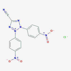 molecular formula C14H8ClN7O4 B176889 5-Cyano-2,3-bis(4-nitrophenyl)-2H-tetrazolium chloride CAS No. 176255-37-1