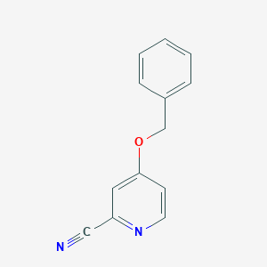 molecular formula C13H10N2O B176890 4-(苄氧基)吡啶甲腈 CAS No. 100382-00-1