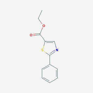 molecular formula C12H11NO2S B176896 Ethyl 2-phenylthiazole-5-carboxylate CAS No. 172678-67-0