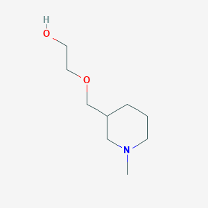 molecular formula C9H19NO2 B176909 2-(1-Methyl-piperidin-3-ylmethoxy)-ethanol CAS No. 112391-02-3