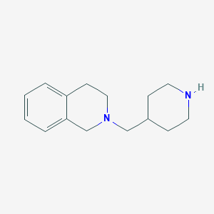 molecular formula C15H22N2 B176916 2-(piperidin-4-ylmethyl)-1,2,3,4-tetrahydroisoquinoline CAS No. 120848-56-8