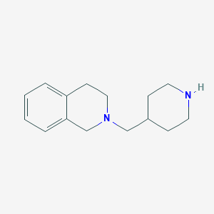 molecular formula C15H22N2 B176916 Isoquinoline, 1,2,3,4-tetrahydro-2-(4-piperidinylmethyl)- CAS No. 120848-56-8