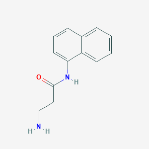 molecular formula C13H14N2O B176923 3-Amino-N-(naphthalen-1-yl)propanamide CAS No. 121494-81-3