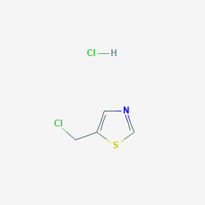 molecular formula C4H5Cl2NS B176925 5-(Chloromethyl)thiazole hydrochloride CAS No. 131052-44-3