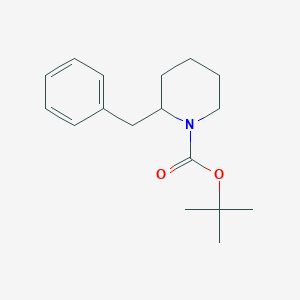 molecular formula C17H25NO2 B176931 Tert-butyl 2-benzylpiperidine-1-carboxylate CAS No. 136423-06-8