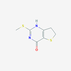 molecular formula C7H8N2OS2 B176941 2-(Methylthio)-6,7-dihydrothieno[3,2-D]pyrimidin-4-OL CAS No. 139297-07-7