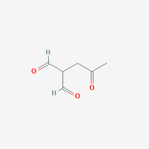 molecular formula C6H8O3 B176950 2-(2-Oxopropyl)propanedial CAS No. 198349-37-0
