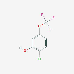 molecular formula C7H4ClF3O2 B176953 2-Chloro-5-(trifluoromethoxy)phenol CAS No. 139625-85-7