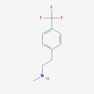 molecular formula C10H12F3N B176956 Methyl-[2-(4-trifluoromethyl-phenyl)-ethyl]-amine CAS No. 137069-25-1