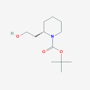 molecular formula C12H23NO3 B176970 (S)-1-N-Boc-piperidine-2-ethanol CAS No. 199942-74-0