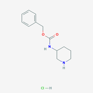 molecular formula C13H19ClN2O2 B176981 Benzyl piperidin-3-ylcarbamate hydrochloride CAS No. 1203260-55-2