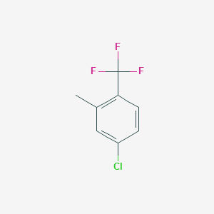 molecular formula C8H6ClF3 B176982 4-Chloro-2-methyl-1-(trifluoromethyl)benzene CAS No. 13630-22-3