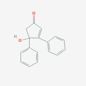 molecular formula C17H14O2 B176990 4-Hydroxy-3,4-diphenyl-cyclopent-2-enone CAS No. 5587-78-0