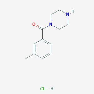 molecular formula C12H17ClN2O B177000 Piperazin-1-yl-m-tolyl-methanone hydrochloride CAS No. 100940-01-0
