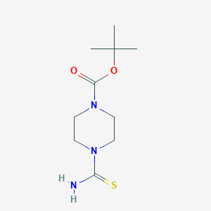 molecular formula C10H19N3O2S B177007 Tert-butyl 4-carbamothioylpiperazine-1-carboxylate CAS No. 196811-66-2