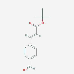 B177023 (E)-tert-Butyl 3-(4-formylphenyl)acrylate CAS No. 144374-53-8