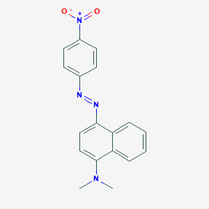 molecular formula C18H16N4O2 B177024 N,N-Dimethyl-4-(4-nitrophenylazo)-1-naphthylamine CAS No. 10336-21-7