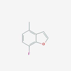 molecular formula C9H7FO B177031 7-Fluoro-4-methylbenzofuran CAS No. 199391-57-6